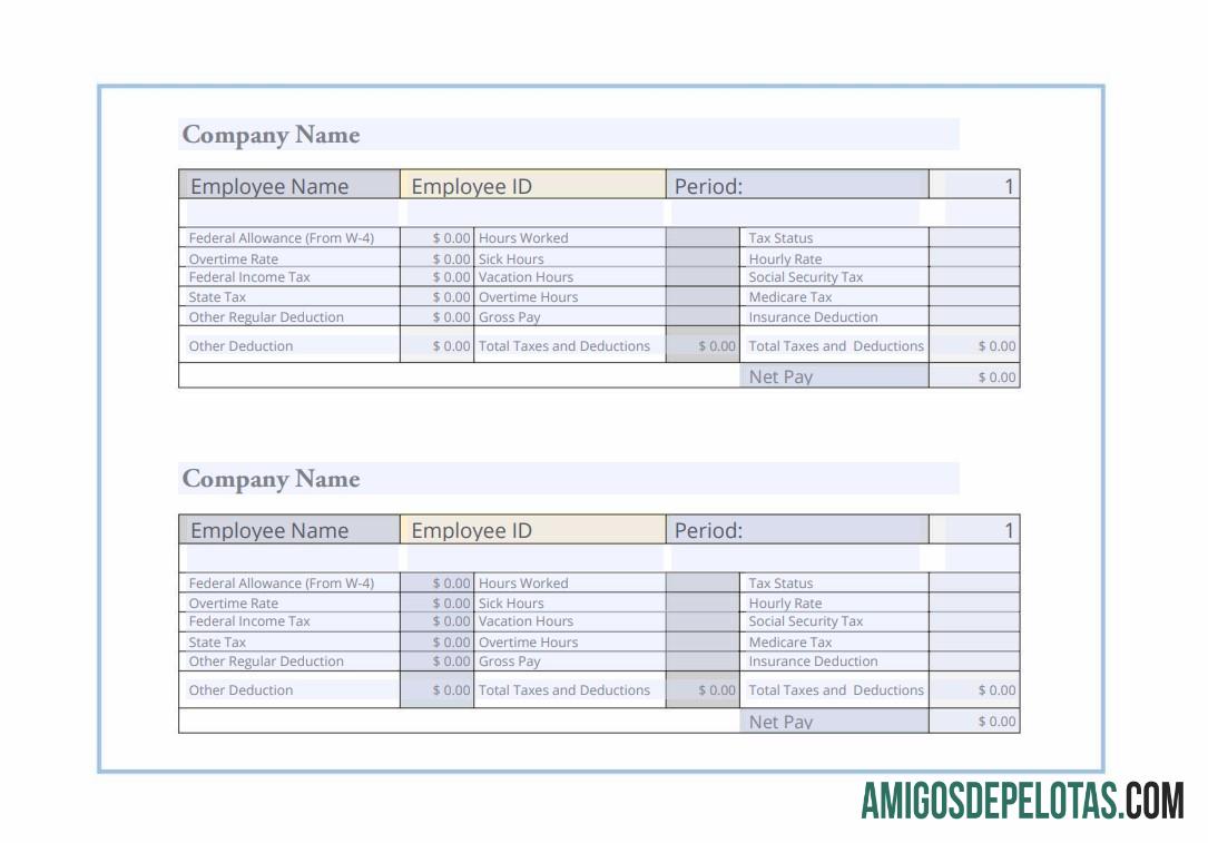 Recibo de pagamento do funcionário versão 3 em formatos PDF e Word exemplo real